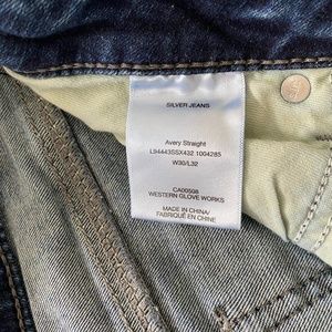 Silver Avery Straight Jeans